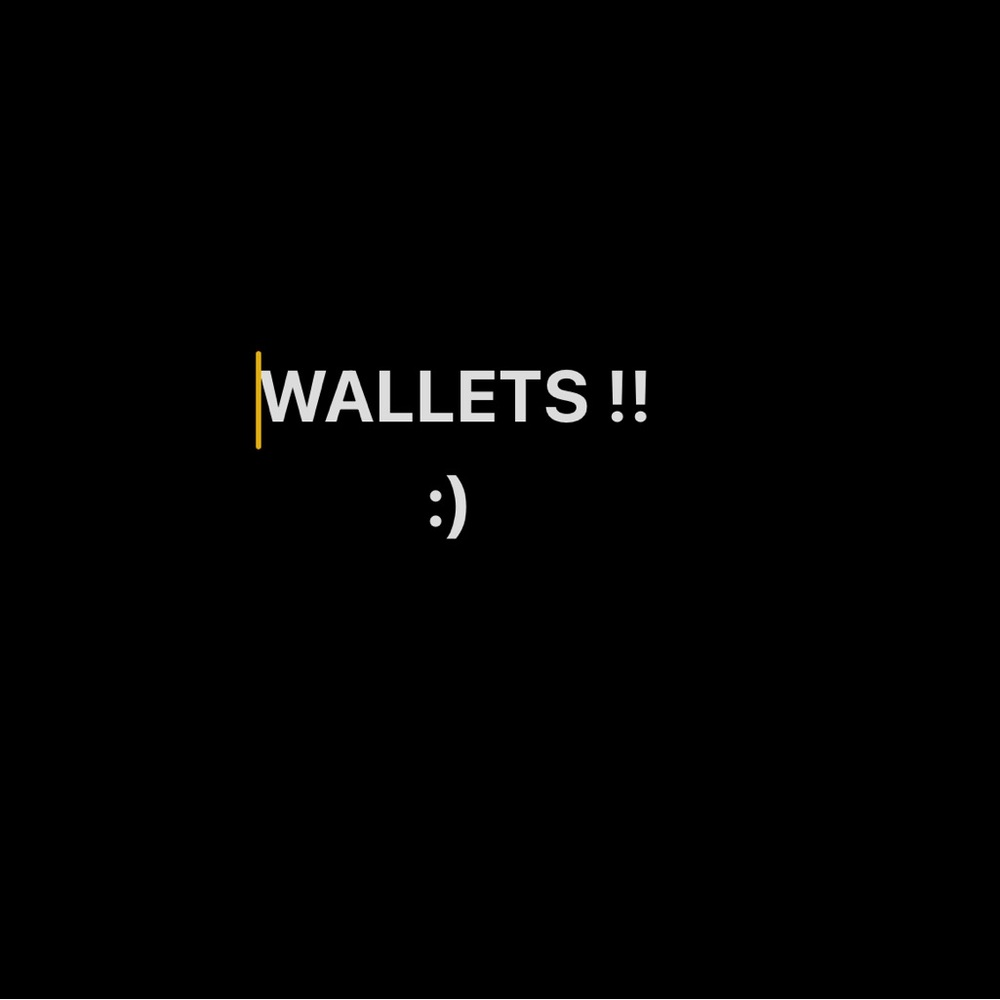 WALLETS ! WALLETS !